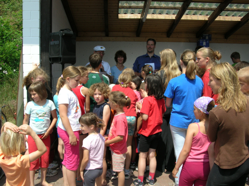 Siegerehrung vor dem �Kampfgericht�