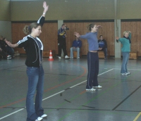 Unsere drei indischen Aerobic-Prinzessinnen