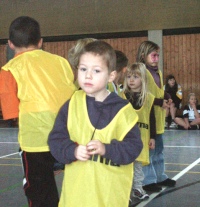 Das Team der Tiger sammelt sich